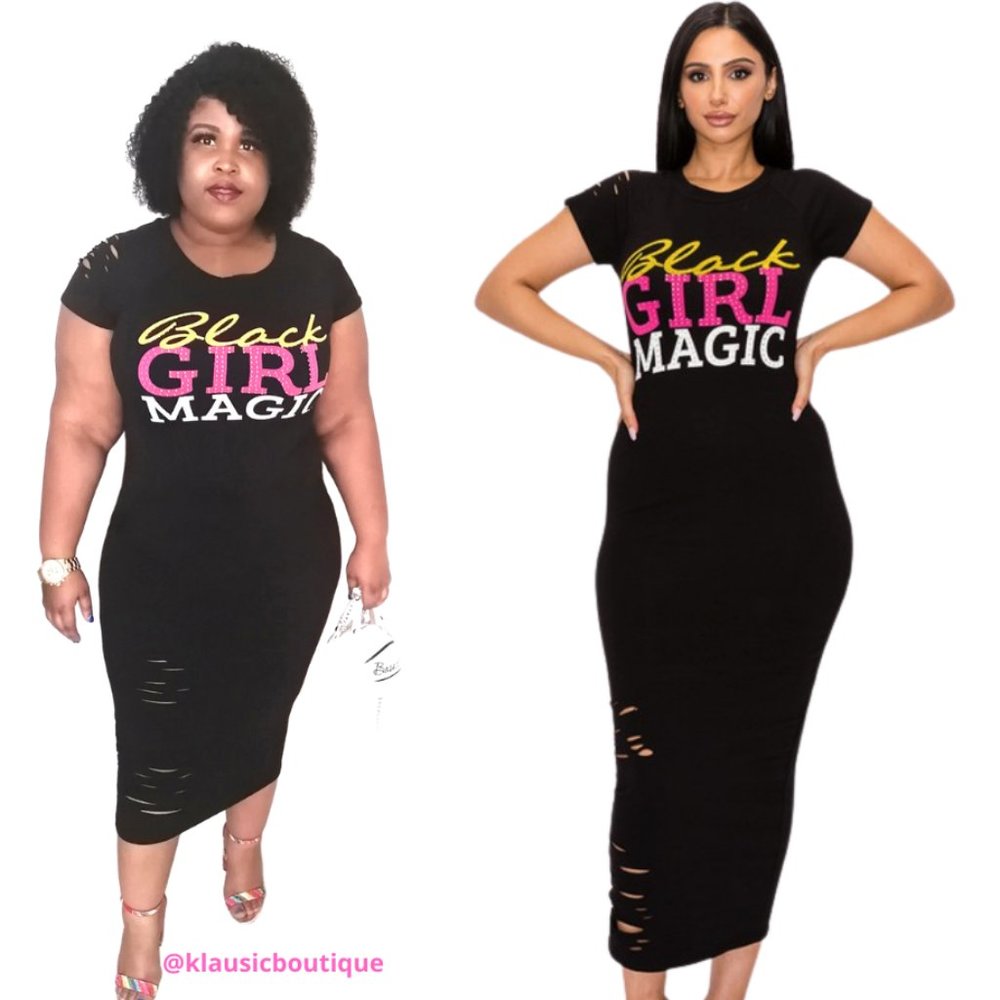 Black Girl Magic Body Con Dress